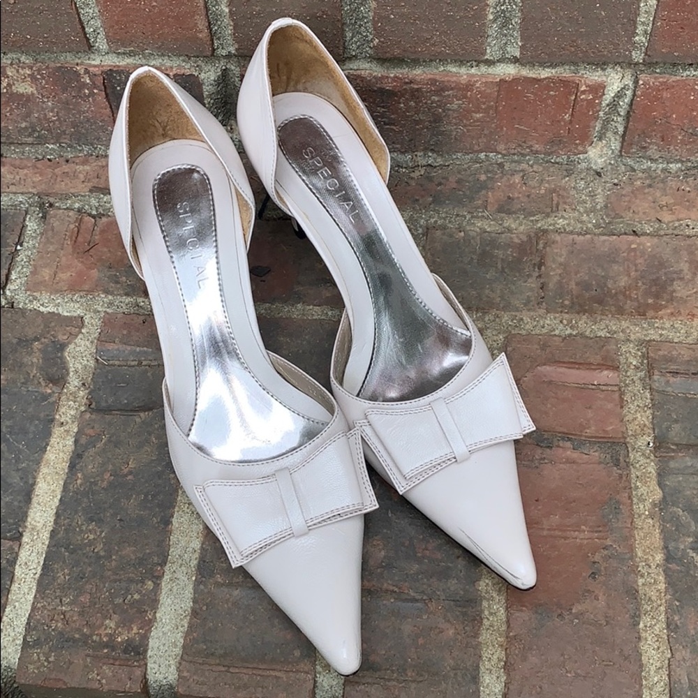 Special heels made of genuine leather (7.5)